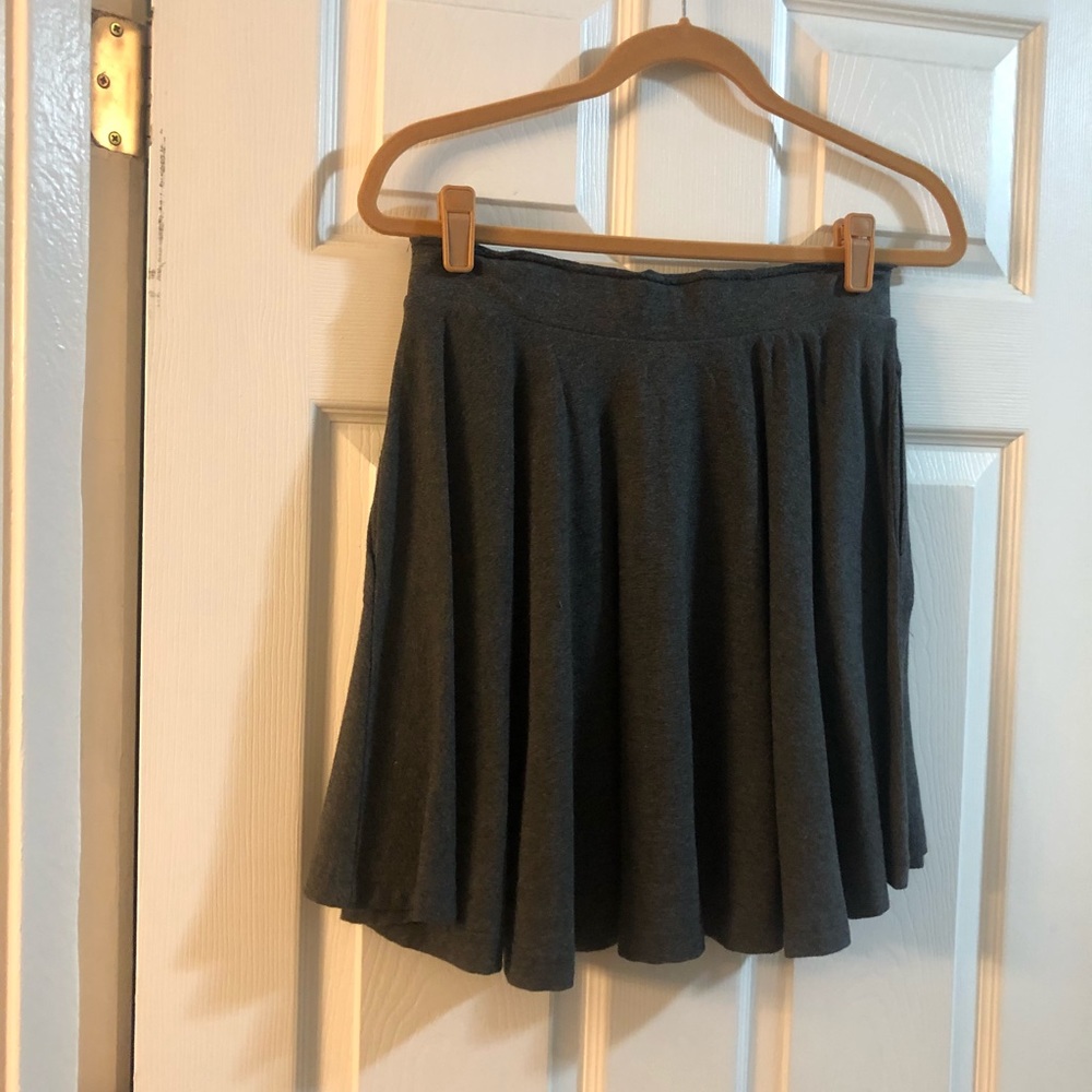 Andrea Jovine knit jersey skirt in gray size S